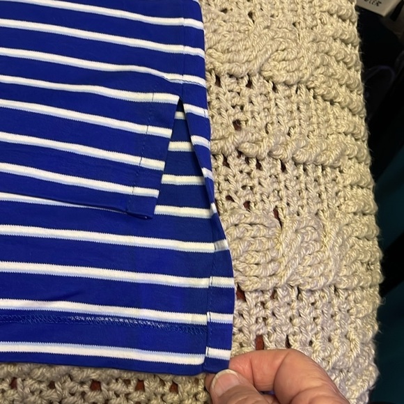 PIMA SOFT TOUCH Polo Ralph Lauren Men’s XXL Short Sleeve Polo Blue/ White‎ STRIP - Picture 15 of 15